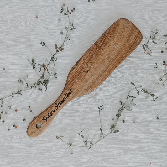 Teak Spurtle  - Custom Name